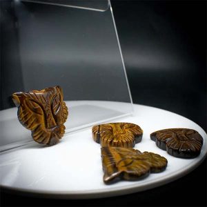Tiger Face Carving Tiger Eye