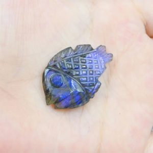Labradorite Fish Beads, Labradorite Carved Beads