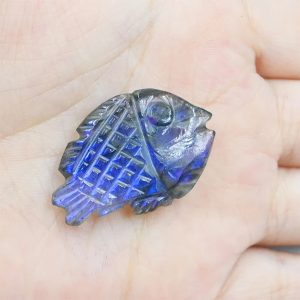 Labradorite Fish Beads, Labradorite Carved Beads