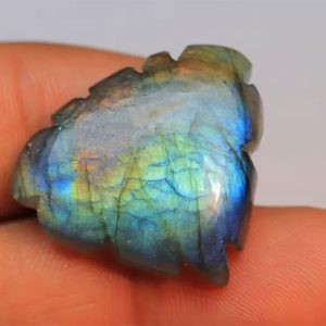 Carved Labradorite Butterfly Cut