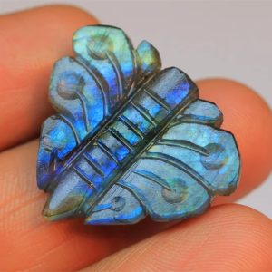Carved Labradorite Butterfly Cut