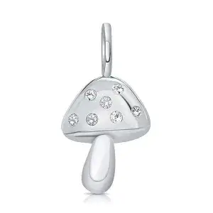 14K GOLD & DIAMOND MUSHROOM CHARM