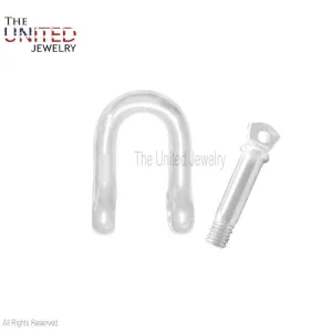 925 Sterling Silver Handmade Shackle Lock, Silver Shackle Lock, Shackle Clasp Lock Jewelry, Sterling Silver Shackle Lock, Shackle Jewelry, Handmade Lock Jewelry