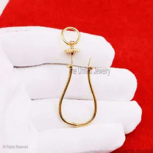 Sterling Silver Charm Holder, Watch Chain Clip, Dog Clip, Swivel Clip, Charm Hanger, Enhancer Lock