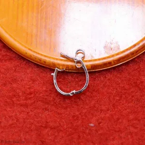 Sterling Silver Charm Holder Clasp Lock Jewelry, Silver Plating Clasp Lock, Silver Push Lock, Silver Enhancer Lock Jewelry