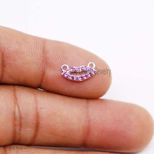 Sterling Silver Ruby Lip Charm Pendant, Charm Pendant, Ruby Lips Charms Necklace, Silver Pendant, Diamond Pendant
