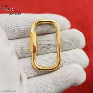 Handmade Carabiner Screw Link Lock Jewelry, Silver Carabiner Lock, Screw Carabiner Lock, Handmade Lock