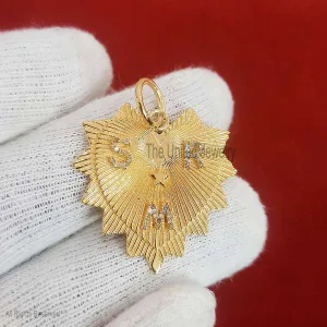 Sterling Silver Initial Heart Pendant, Natural Pave Diamond Charm Pendant Jewelry, Silver Pendant, Letter Heart Charm Pendant Jewelry