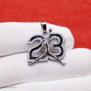 Hip Hop Jumpman Jordan Pendant, Diamond Jumpman Pendant, Air Jordon Necklace, Jumpman Logo Necklace, Basketball Man Necklace, Jordan Charm