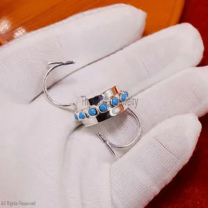 Turquoise Gemstone Padlocks, Silver Padlock Clasp Lock, Sterling Silver Padlock, Turquoise Padlock, Turquoise Padlock Jewelry Wholesale