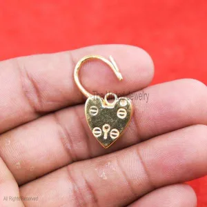 925 Sterling Silver Heart Shape Padlock, Silver Padlock, Silver Padlock Heart Pendant Charm Jewelry