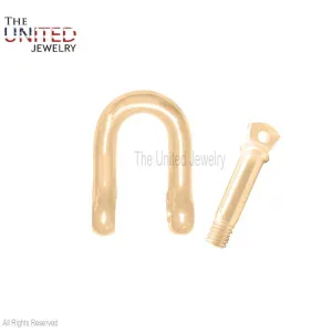 Rose Gold Plating Handmade Shackle Lock, Silver Shackle Lock, Shackle Clasp Lock Jewelry, Sterling Silver Shackle Lock, Shackle Jewelry, Handmade Lock Jewelry