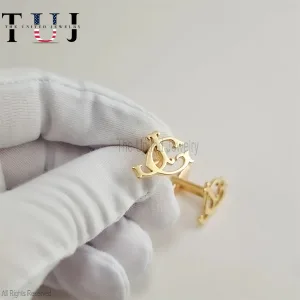 Personalized Name Cufflinks - Customized Cufflinks - Groom Wedding Cufflinks - Groomsmen gift - Initials Cufflinks - Sterling Cufflinks