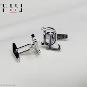 Personalized Name Cufflinks - Customized Cufflinks - Groom Wedding Cufflinks - Groomsmen gift - Initials Cufflinks - Sterling Cufflinks