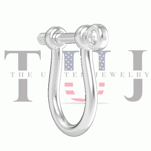 925 Sterling Silver Shackle Lock, 925 Sterling Silver Handmade Shackle Lock Fine Jewelry, Silver Shackle Lock