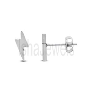 Lighting Bolt Stud Earrings