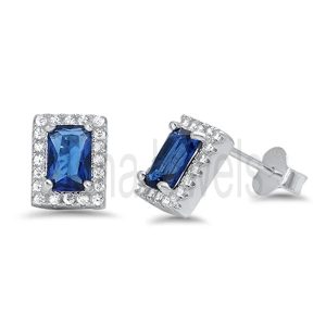 925 Sterling Silver Cubic Zircon Stud Earrings