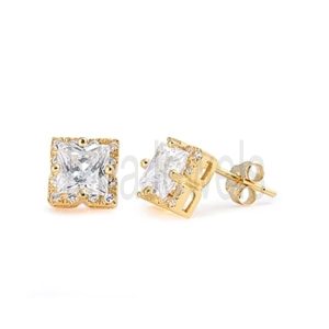 925 Sterling Silver cubic zircon Stud Earrings