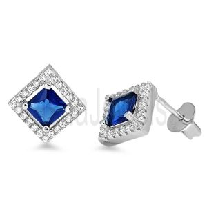 925 Sterling Silver Cubic Zircon Stud Earrings