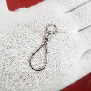 14k Yellow Gold Plating Charms Holder Lock, Jewelry Lock, Enhancer Lock, 925 Silver Enhancer, Silver Charms Holder