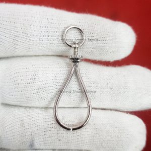 14k Yellow Gold Plating Charms Holder Lock, Jewelry Lock, Enhancer Lock, 925 Silver Enhancer, Silver Charms Holder