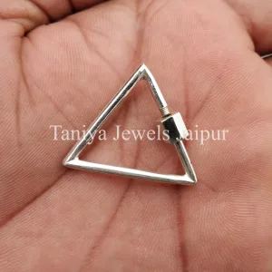 Triangle Shape Screw Carabiner Link Lock Jewelry