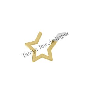 Two Tone Star Shape Snap Link Lock, Silver Link Lock, Star Lock, Gold Charms Holder, Silver Charms Holder Lock Jewelry